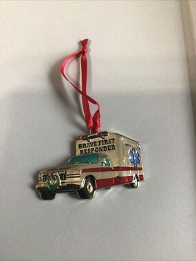 Brave First Responder‎ Christmas Ornament Regent Square Studio Design Ambulance